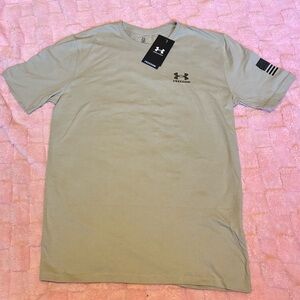 Under Armour Men’s Freedom Short Sleeve Tee — Light Beige